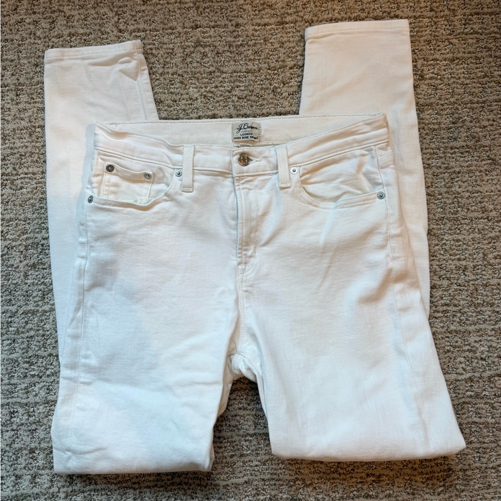 J. Crew Women’s White Skinny Jeans